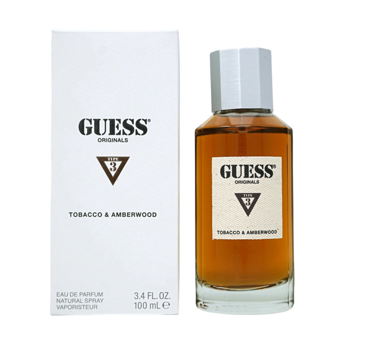 Guess Originals Type 3 Tobacco and Amberwood BY GUESS EDP Spray 3.4 FL.OZ