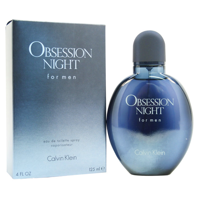 OBSESSION NIGHT Eau De Toilette Spray 4.0 FL.OZ By CALVIN KLEIN FOR MEN