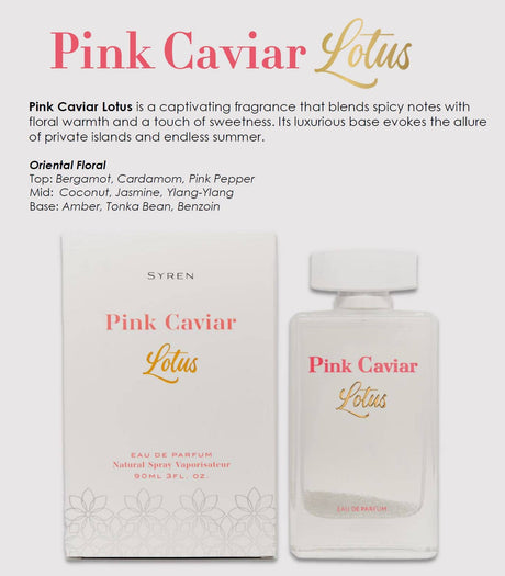 SYREN – Pink Caviar Lotus Women's Eau de Parfum (90ml)