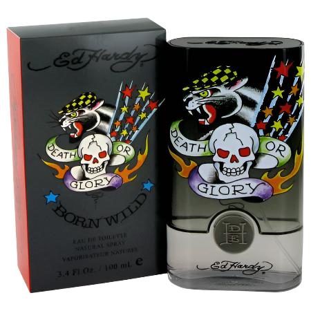 ED HARDY BORN WILD By Christian Audigier 3.4 FL.OZ EDT SPRAY FOR MEN