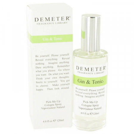 DEMETER GIN & TONIC Cologne Spray 4.0 FL.OZ By DEMETER FOR MEN AND WOMEN