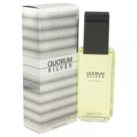 QUORUM SILVER By Antonio Puig FOR MEN EDT SPRAY 3.4 FL.OZ