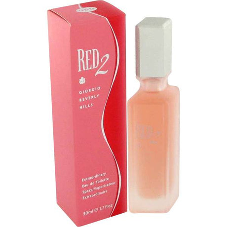 RED 2 By GIORGIO BEVERLY HILLS For Women EDT Spray 1.7 FL.OZ