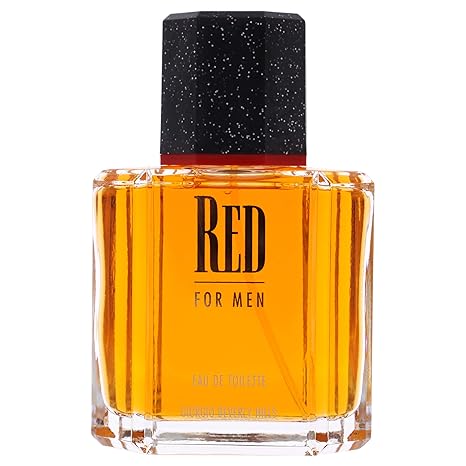 RED FOR MEN POUR HOMME By GIORGIO BEVERLY HILLS For Men Eau De Toilette Spray 3.4 FL.OZ