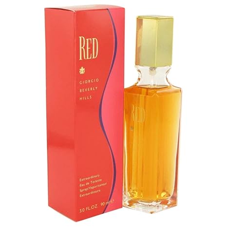 RED By GIORGIO BEVERLY HILLS For Women Eau De Toilette Spray 3.0 FL.OZ