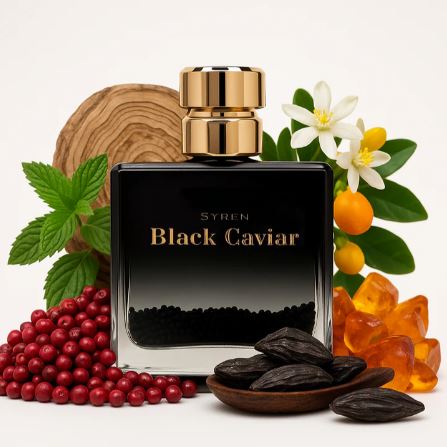 SYREN Black Caviar Pour Homme for Men 3 fl.oz EDP Spray: Unique Moving Beads