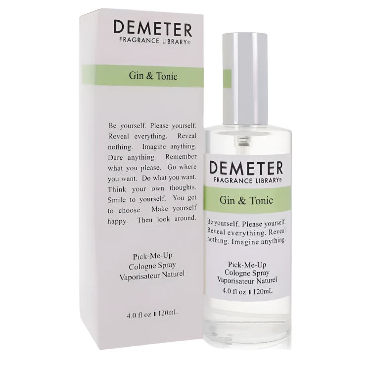 DEMETER GIN & TONIC Cologne Spray 4.0 FL.OZ By DEMETER FOR MEN AND WOMEN