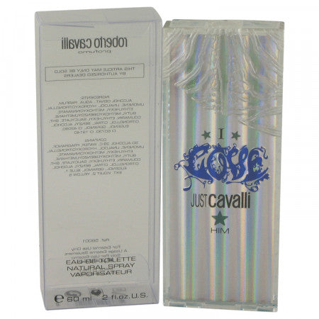 I LOVE JUST CAVALLI HIM By ROBERTO CAVALLI FOR MEN EDT SPRAY 2 FL.OZ