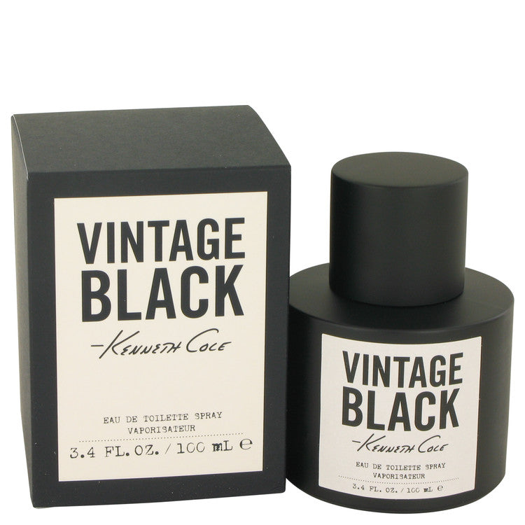 VINTAGE BLACK By KENNETH COLE For MEN EDT Spray 3.4 FL.OZ