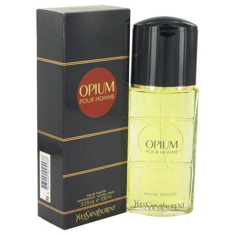 OPIUM POUR HOMME By YVES SAINT LAURENT FOR MEN EDT SPRAY 3.3 FL.OZ