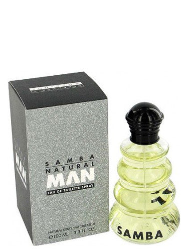 SAMBA NATURAL MAN By PERFUMERS WORKSHOP FOR MEN EDT SPRAY 3.3 FL.OZ