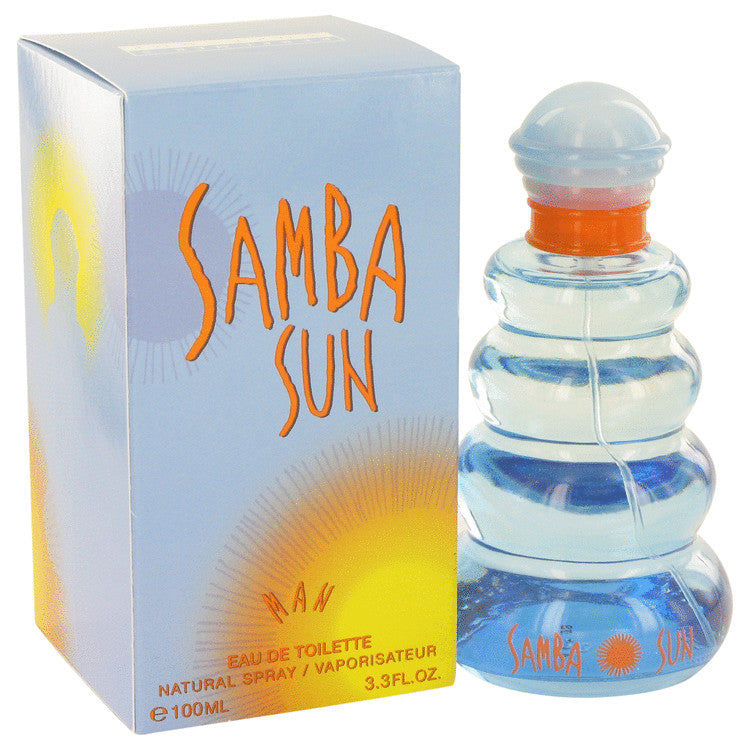 SAMBA SUN By PERFUMERS WORKSHOP FOR MEN EDT SPRAY 3.3 FL.OZ