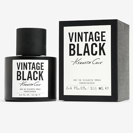 VINTAGE BLACK By KENNETH COLE For MEN EDT Spray 3.4 FL.OZ